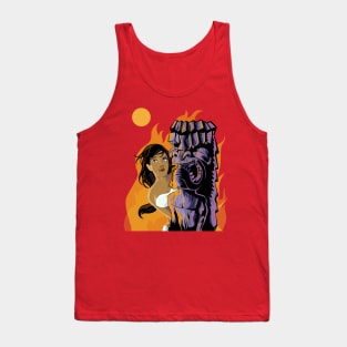 Wahine, Moon and Fire Tank Top